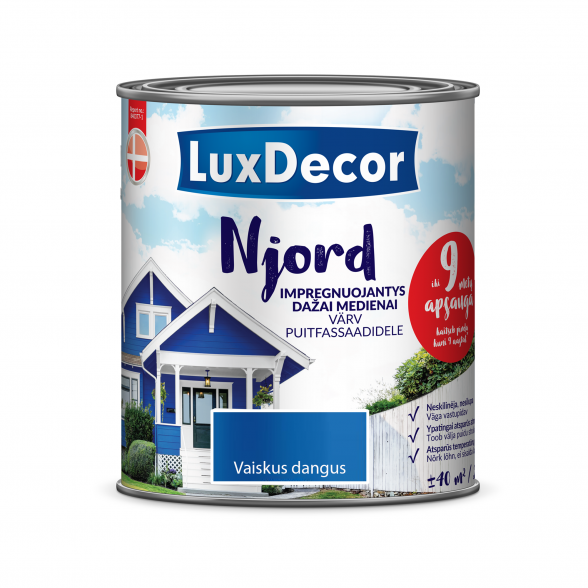 Impregnuojantys dažai LUCDECOR Njord, 0,75l Vaiskus dangus