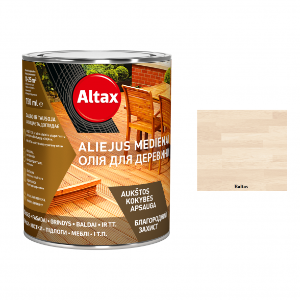 Aliejus medienai ALTAX Altaxin, 0,75l balta sp.