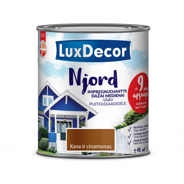 Medienos dažai LUXDECOR Njord, 0,75l kava ir cinamonas