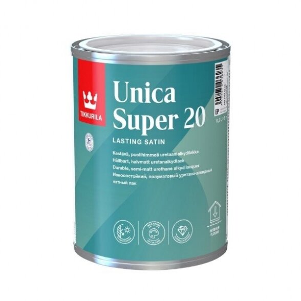 Lakas TIKKURILA Unica Super, 0,9l pusiau matinis