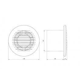 Ventiliatorius E-EXTRA, 100mm 1