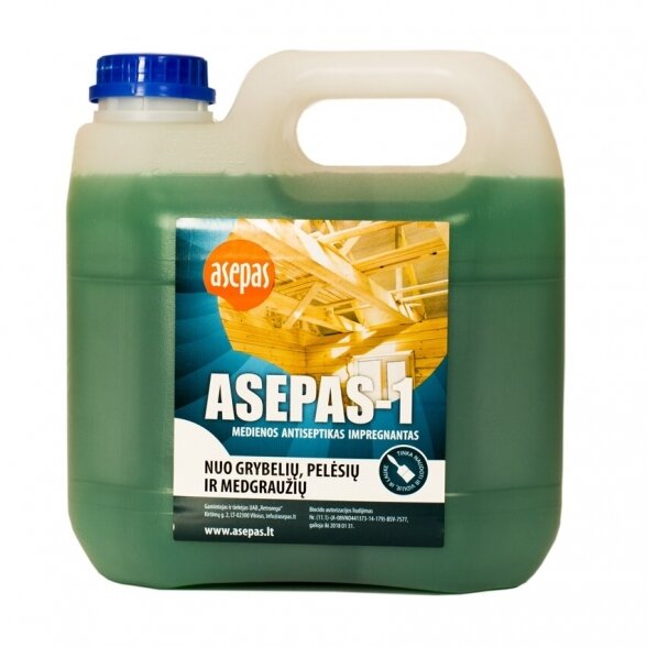 Medienos antiseptikas ASEPAS-1, 10l