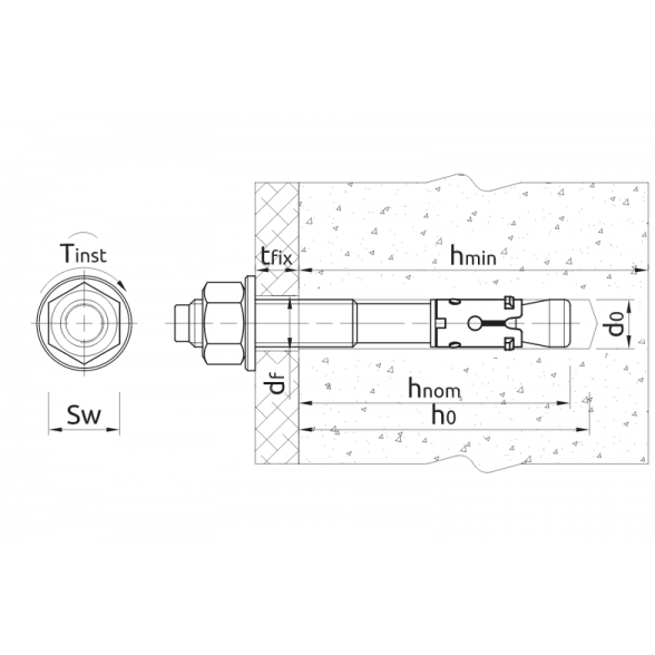 Ankeriai RAWLPLUG R-S3-XPT10115, 10x115mm 2