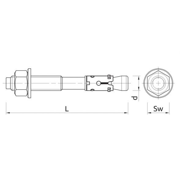 Ankeriai RAWLPLUG R-S3-XPT10115, 10x115mm 1