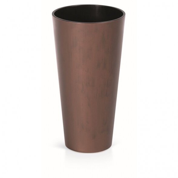 Vazonas PROSPERPLAST Tubus Slim Corten, 15,5l korteno plieno sp.