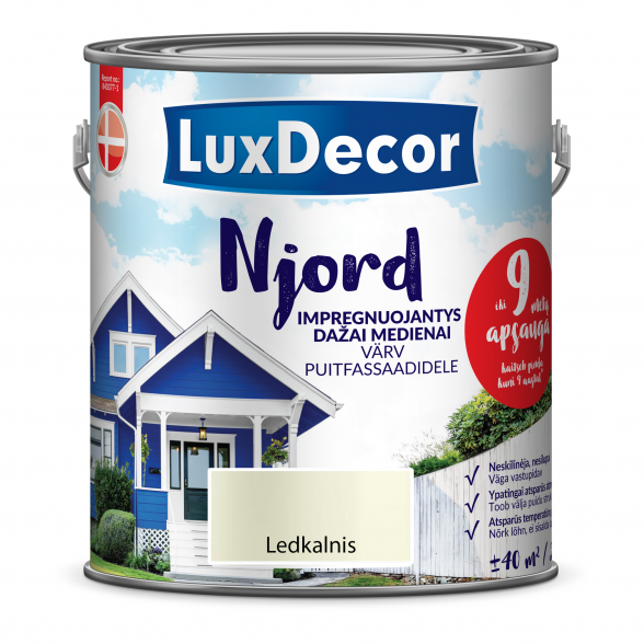 Medienos dažai LUXDECOR Njord, 2,5l ledkalnio sp.