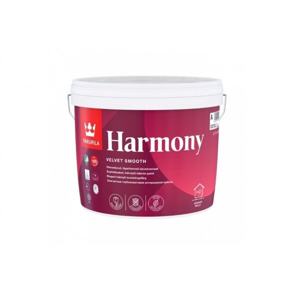 Dažai sienoms TIKKURILA Harmony, 2,7l balti