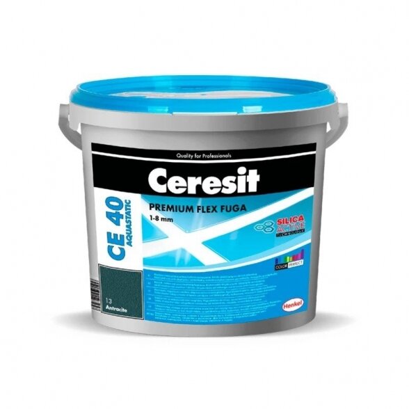 Plytelių tarpų glaistas CERESIT CE40 Aquastatic, 5kg terra (55)