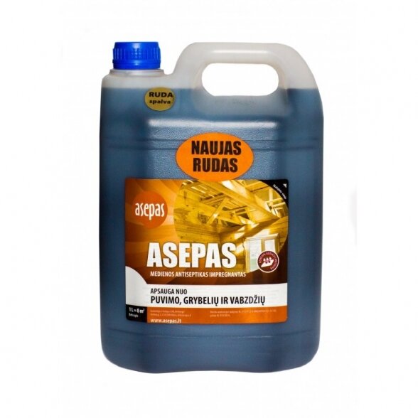 Medienos antiseptikas ASEPAS, 5l