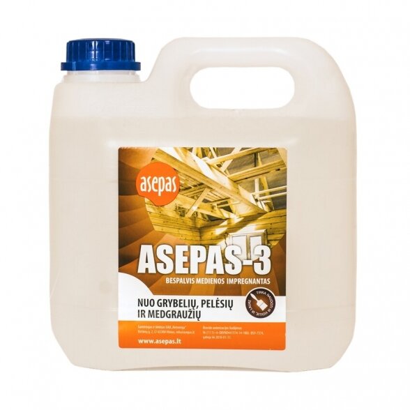 Medienos antiseptikas ASEPAS-3, 5l