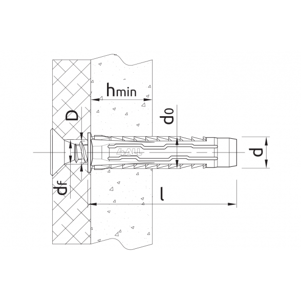 8x65mm UNIVERSALUS KAIŠTIS SU MEDSRAIGČIU R-S10-4ALL-08L+/6 (6vnt) 2