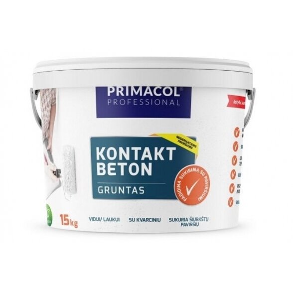 Gruntas PRIMACOL Beton Kontakt, 1,5 kg