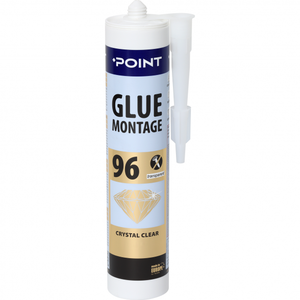 Montažiniai klijai POINT Glue Montage 96, 280ml skaidrūs