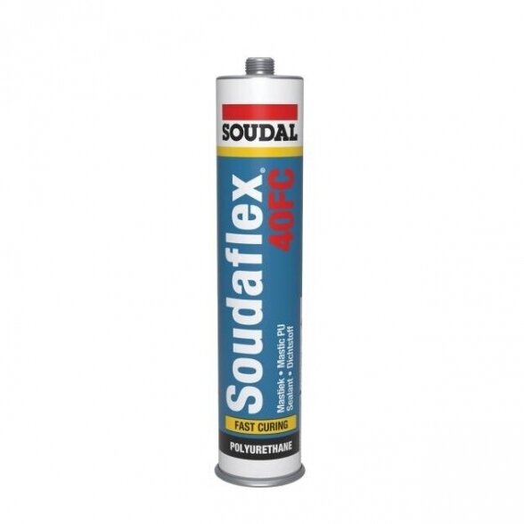 Hermetikas SOUDAL Soudaflex 40FC, 600ml betono pilka