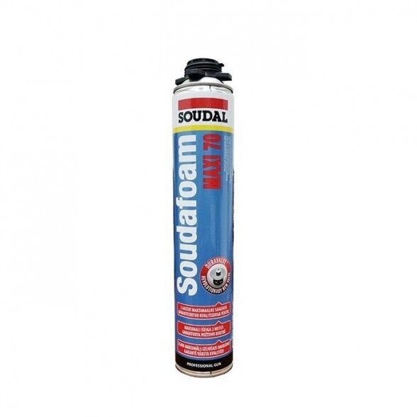 Montavimo putos SOUDAL Soudafoam Maxi 70, 870ml