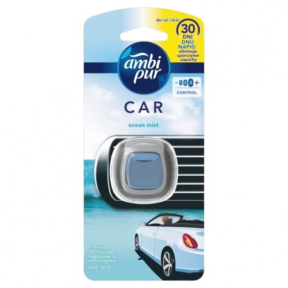 Oro gaiviklis automobiliams AMBI PUR Car Ocean&Mist, 2ml