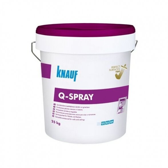 Purškiamas glaistas KNAUF Q-Spray, 25kg