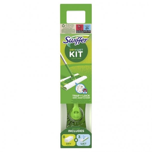 Šluotos ir servetėlių rinkinys SWIFFER Sweeper Starter Kit XXL