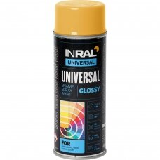 Aerozoliniai dažai INRAL UNIVERSAL, geltona melioninė (RAL1028), 400ml