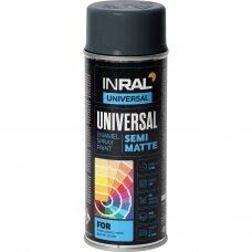 Aerozoliniai dažai INRAL Universal, 400ml juoda sp. matiniai