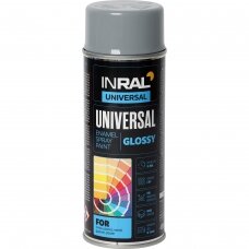 Aerozoliniai dažai INRAL UNIVERSAL, sidabrinis chromas (RAL9006), 400ml