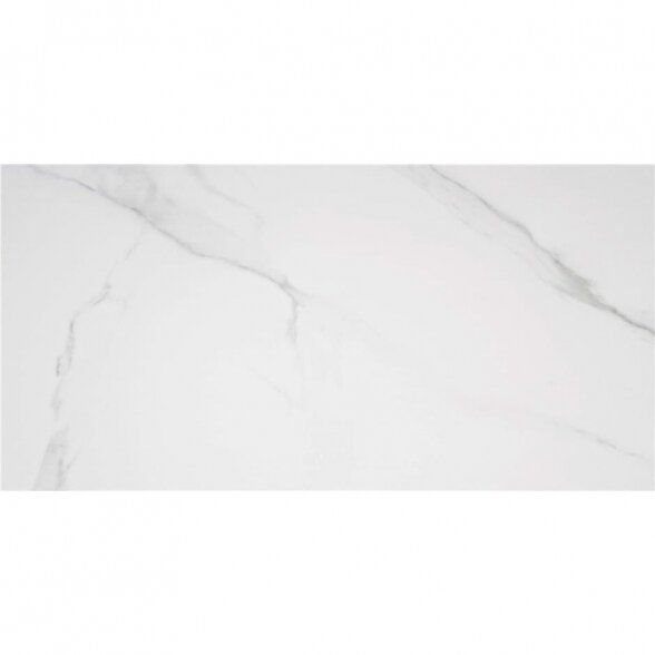 Akmens masės plytelės Lumiere White, 60x120 cm