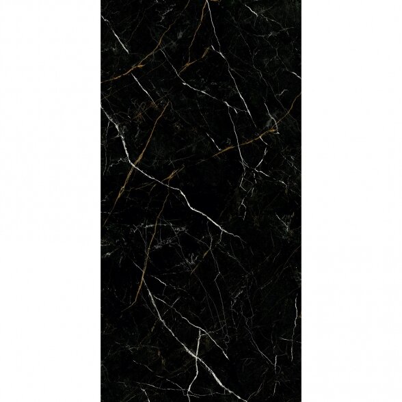 Akmens masės plytelės Royal Black Polished, 59,8x119,8 cm