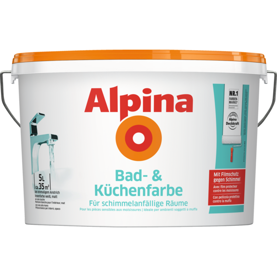 Vidaus dažai ALPINA Bad-und Kuchenfarbe, 5l