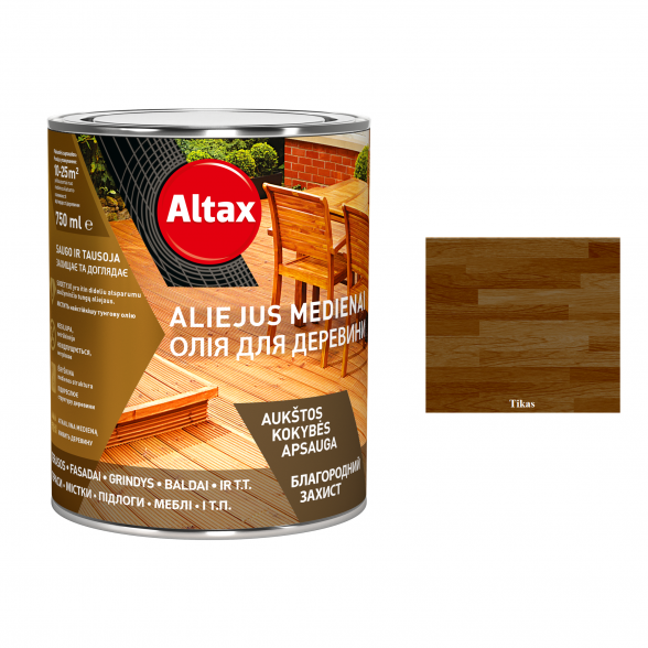 Aliejus medienai ALTAX Altaxin, 0,75l tiko sp.