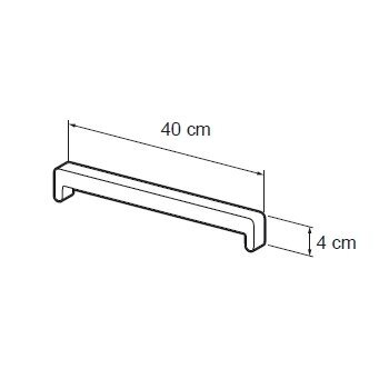 Palangės antgalis VOX, 40cm balta sp. 1