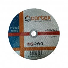 Metalo pjovimo diskas CORTEX 10 vnt., 230x2x22 A 30 RBF F41 80m/s