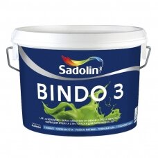 Vidaus dažai SADOLIN Bindo 3 A bazė, 2,5l balta sp.