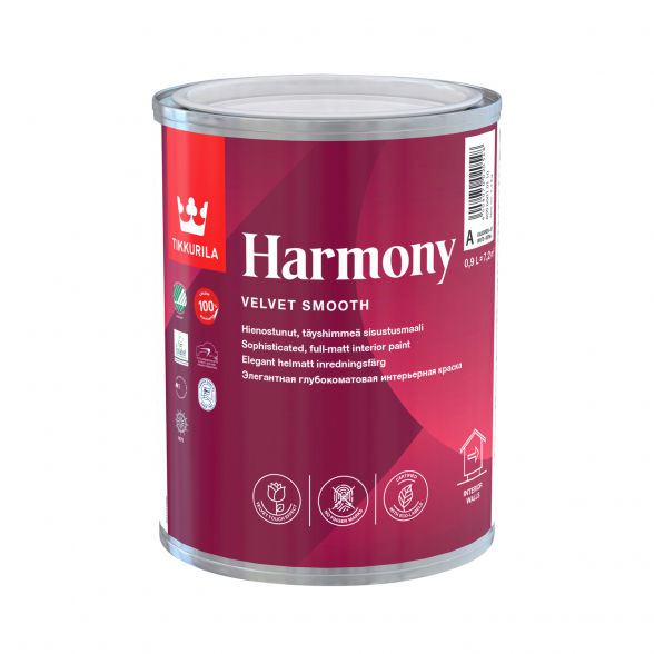 Dažai sienoms TIKKURILA Harmony C bazė, 0,9l bespalviai