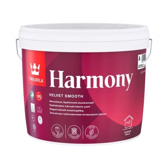 Dažai sienoms TIKKURILA Harmony C bazė, 9l bespalviai