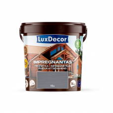 Dekoratyvins medienos impregnantas Luxdecor, (Pilkas) 1l