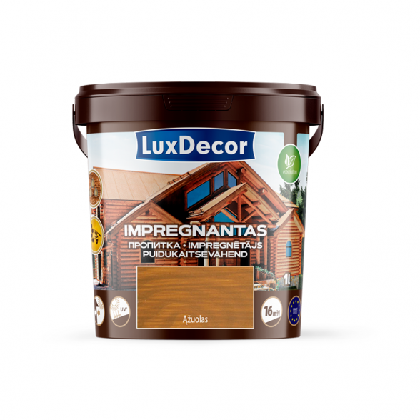 Dekoratyvins medienos impregnantas Luxdecor, (Ąžuolas) 1l