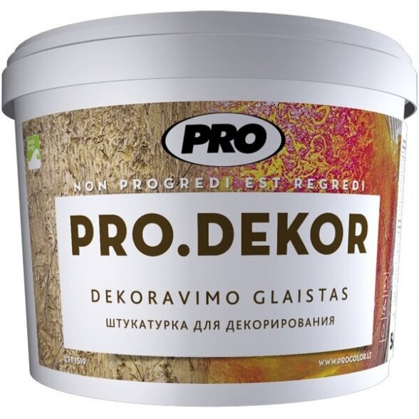 Dekoravimo glaistas PRO Dekor, 5kg smulkus