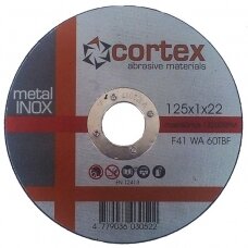 Metalo pjovimo diskas CORTEX Inox, 125x1x22,2mm