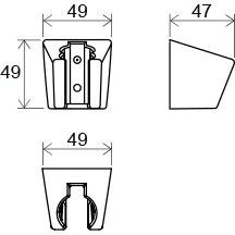 Dušo laikiklis(plastikinis) 612.00 1