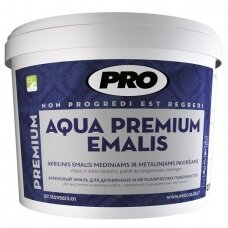 Dažai PRO Aqua Premium Emalis, 3l balta sp. matiniai