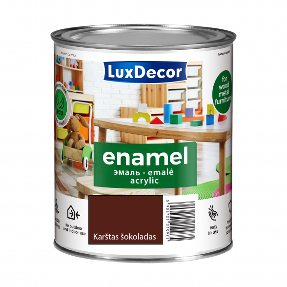 Akrilinė emalė LUXDECOR, 0,75l karštas šokoladas