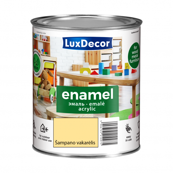 Akrilinė emalė LUXDECOR, 0,75l šampano vakarėlis