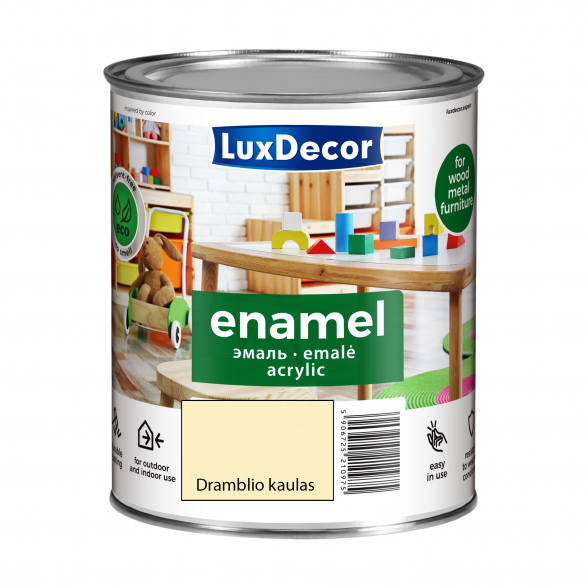 Akrilinė emalė LUXDECOR, 0,75l dramblio kaulas