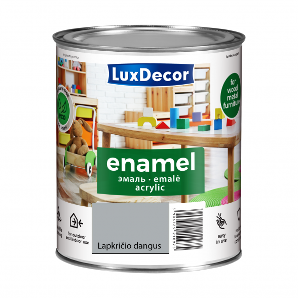 Akrilinė emalė LUXDECOR, 0,75l lapkričio dangus