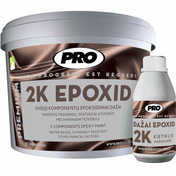 Dažai PRO Epoxid A bazė, 3kg balta sp.