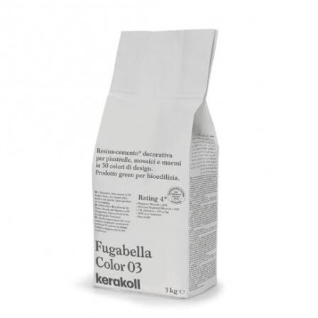 Fugabella color 03, 3 kg cementinis glaistas plytelių siūlų tarpams