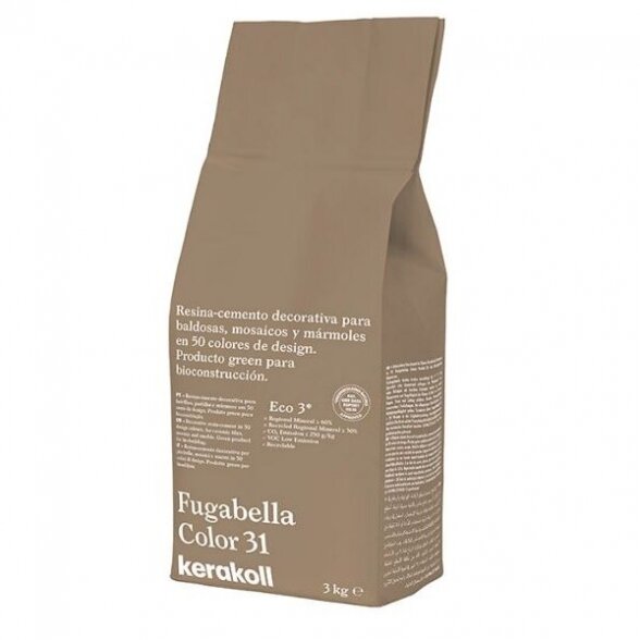 Cementinis plytelių siūlių glaistas FUGABELLA Color 31, 3 kg