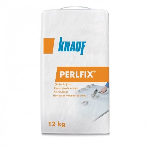 Gipso kartono plokščių klijai KNAUF Perlfix, 12kg