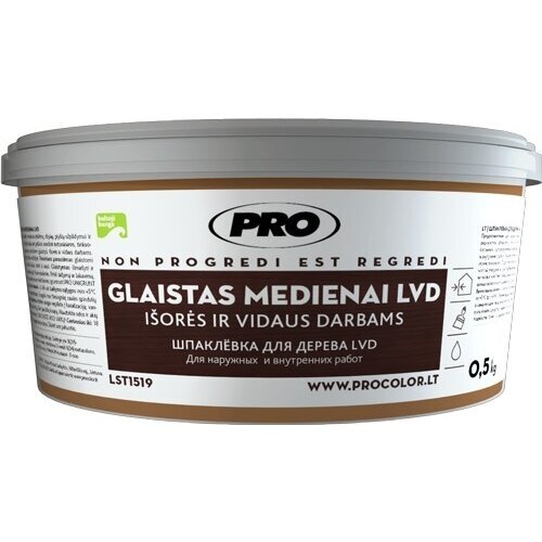 Glaistas medienai PRO LVD, 0,5kg juodalksnio sp.