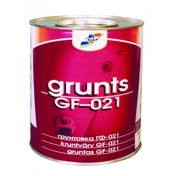 Metalo gruntas RILAK GF 021, 0,9l rudas